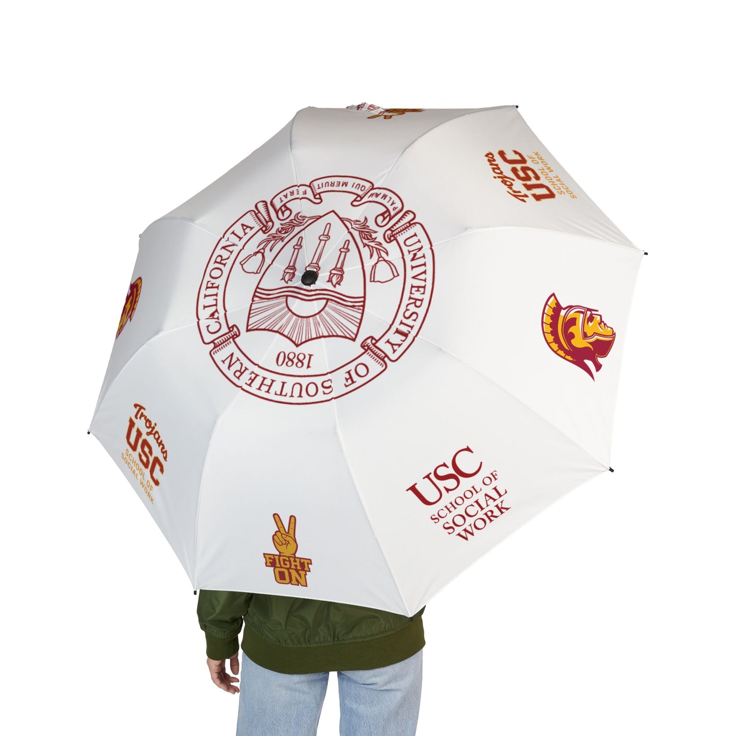 USC School of Social Work Foldable Umbrella - Semi-Automatic