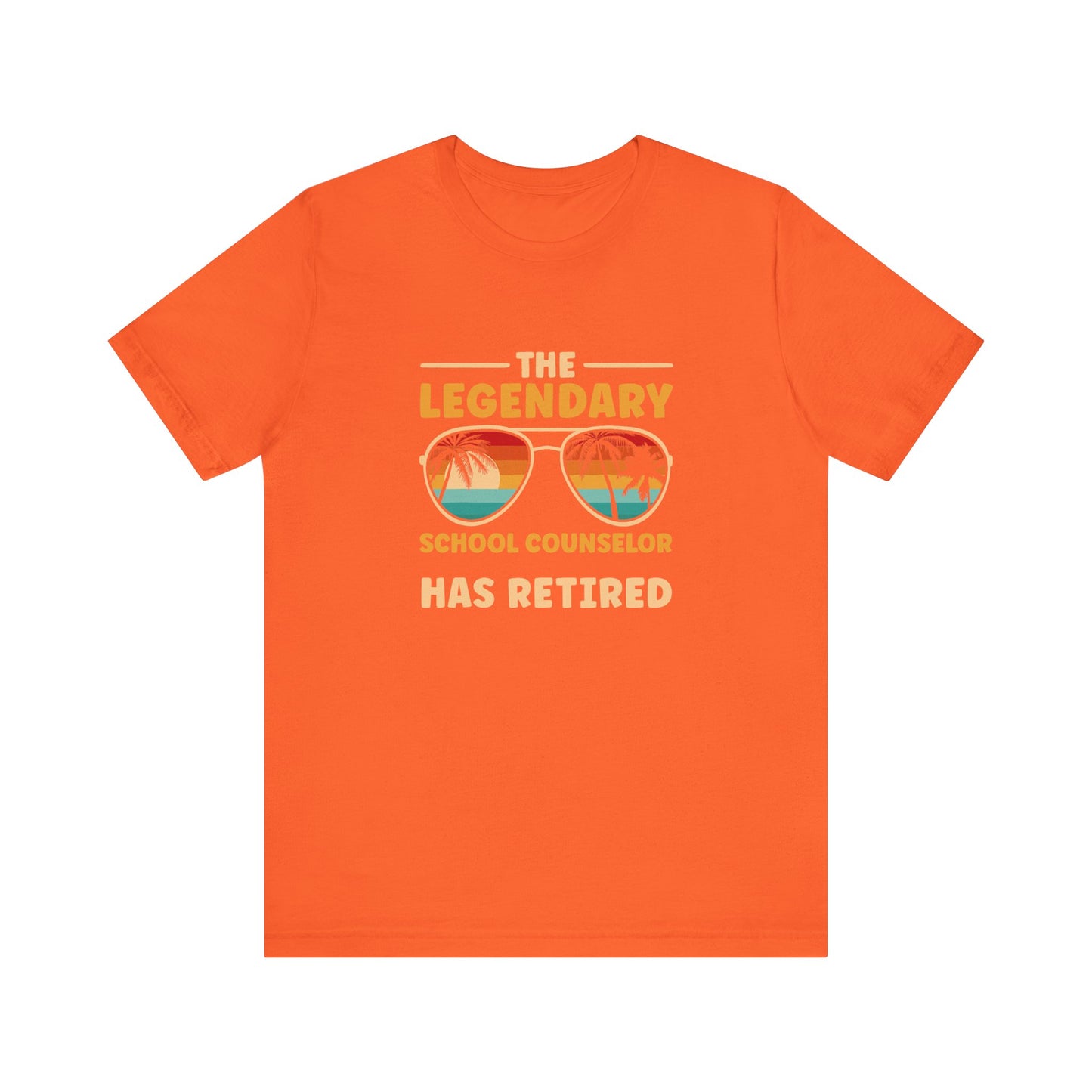 Unisex The Legendary School Counselor Has Retired T-Shirt — Retirement Gift Tee for Counselors