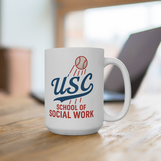 USC School of Social Work Mug - 15oz Coffee Cup for Graduates & Students