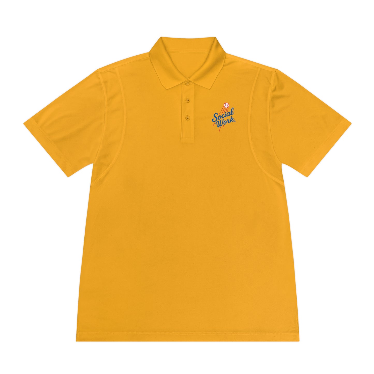 Sport Polo Shirt — Small "Special Week" Retro Script Chest Logo - Men's