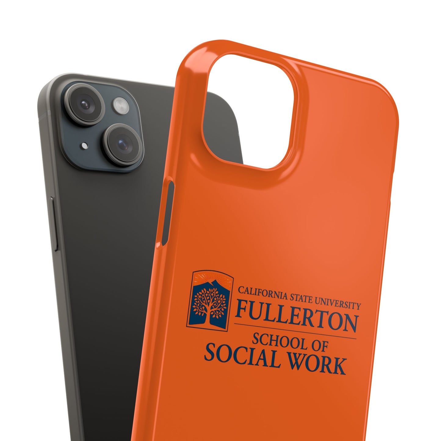 Cal State Fullerton University - Slim I-Phone Case - School of Social Work (Orange)