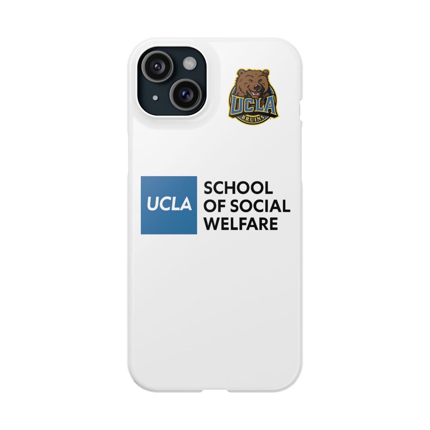 UCLA Slim I-Phone Case - School of Social Welfare (White)
