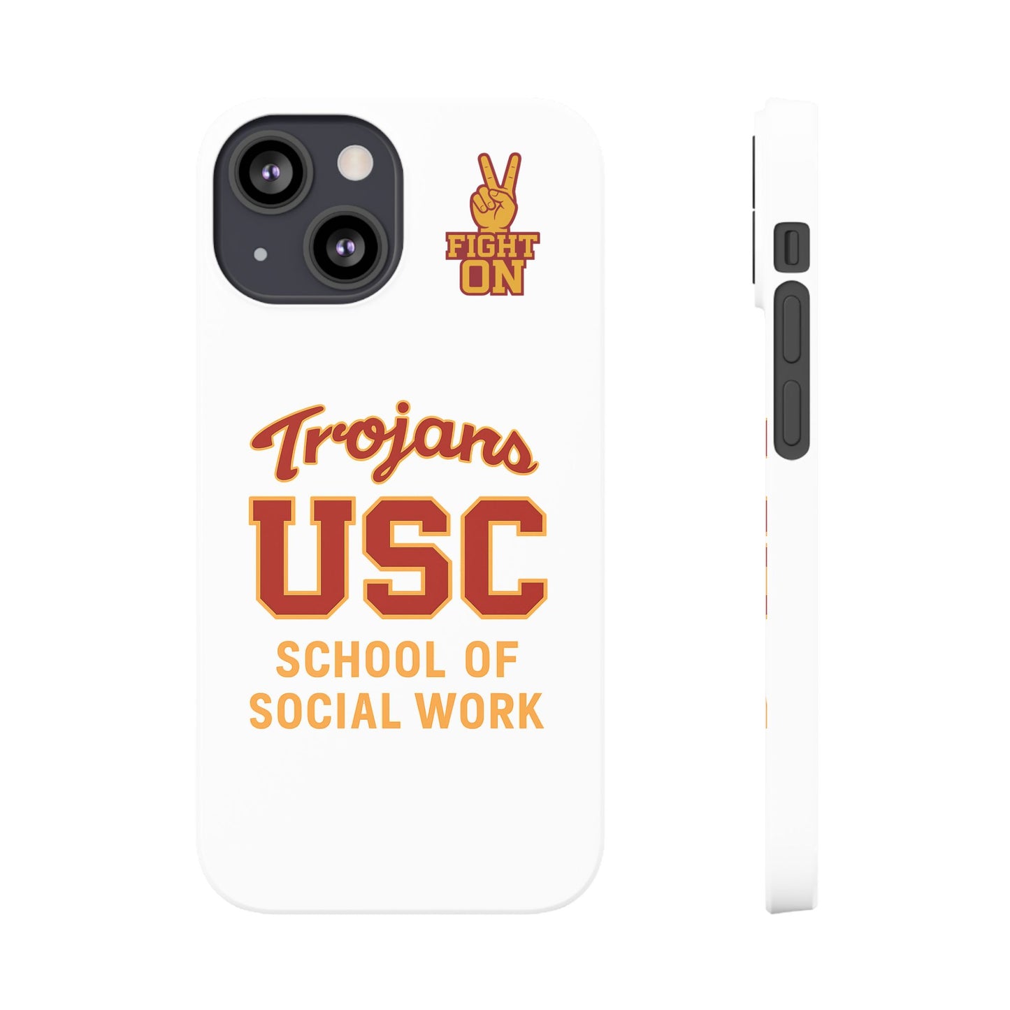 USC Trojans Slim I-Phone Case - School of Social Work (White)