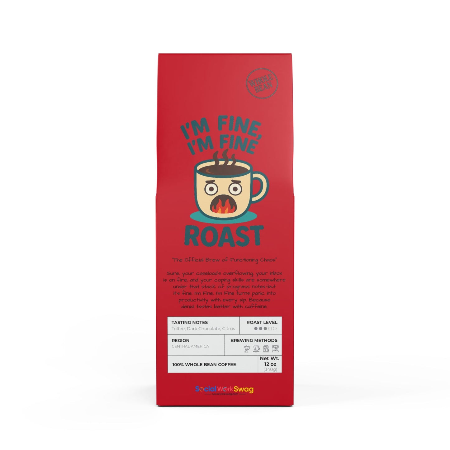 "I'm Fine, I'm Fine" (Whole Bean) - Rock Creek Coffee Bean Blend (Medium Roast)