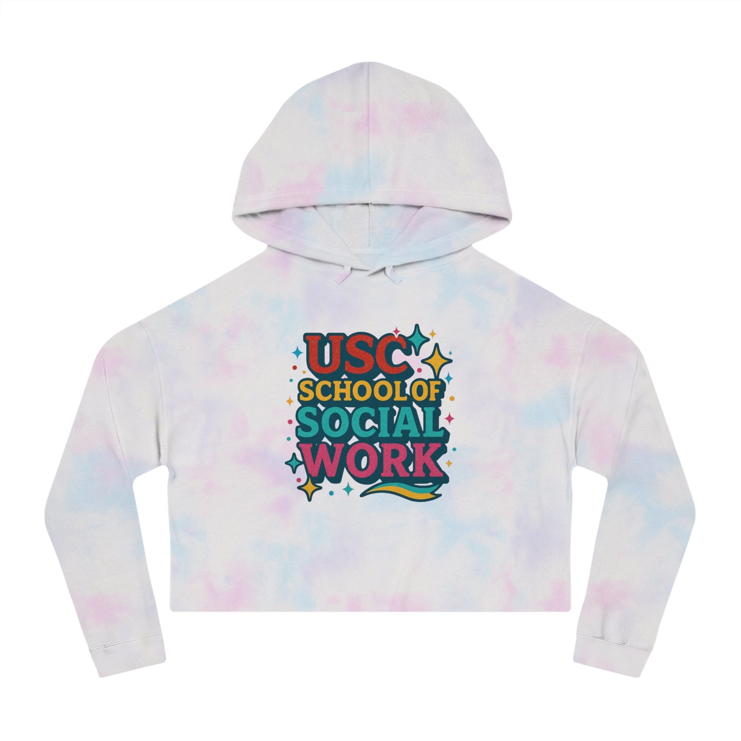 Sparkle - USC School of Social Work Women's Cropped Hoodie