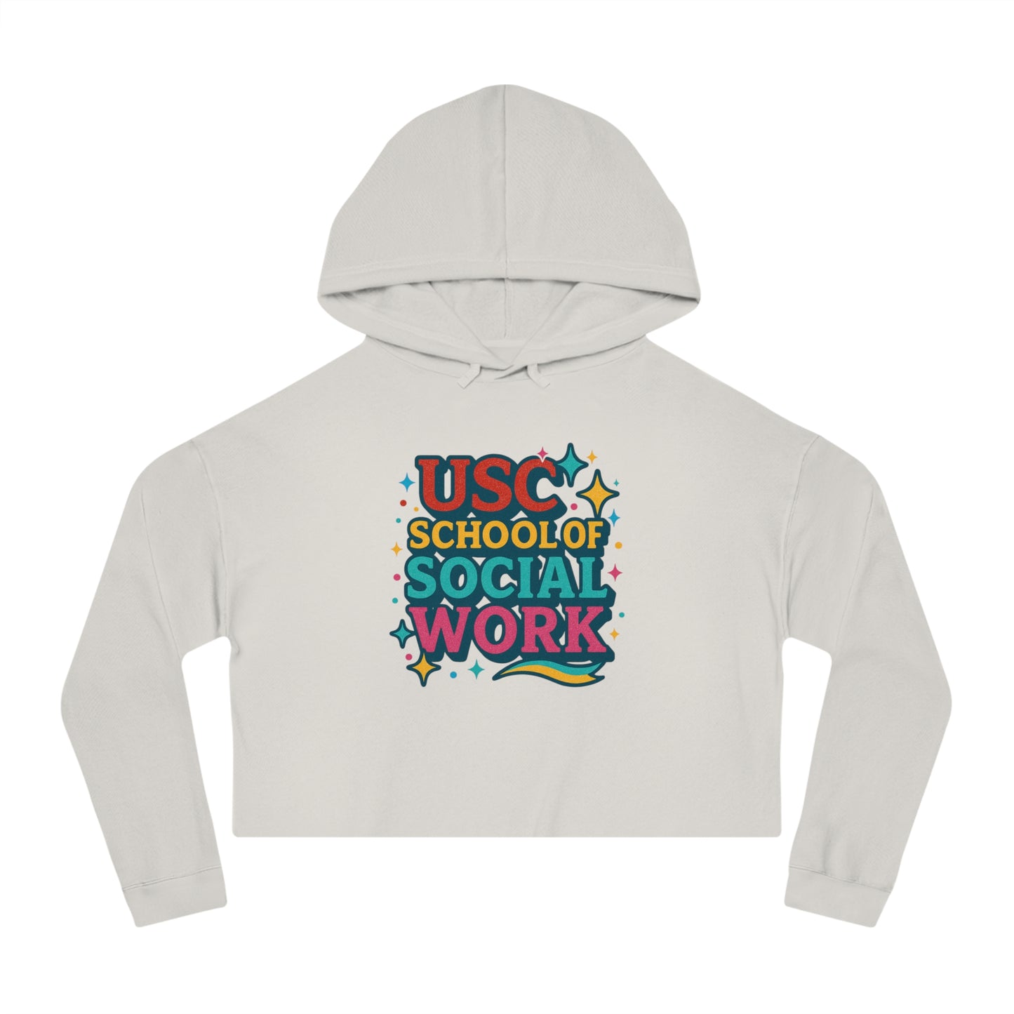 Sparkle - USC School of Social Work Women's Cropped Hoodie