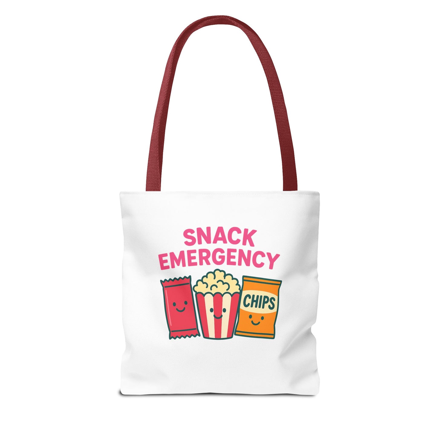 Snack Emergency Tote Bag — "This Is My Emergency Snack Bag" Cute Grocery/Everyday Carry (Social Work/Mental Health)