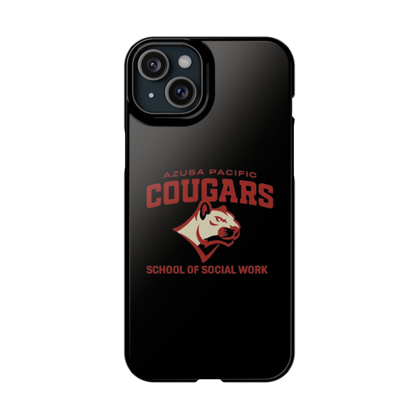 Azuza Pacific University - Slim I-Phone Case - School of Social Work (Black)