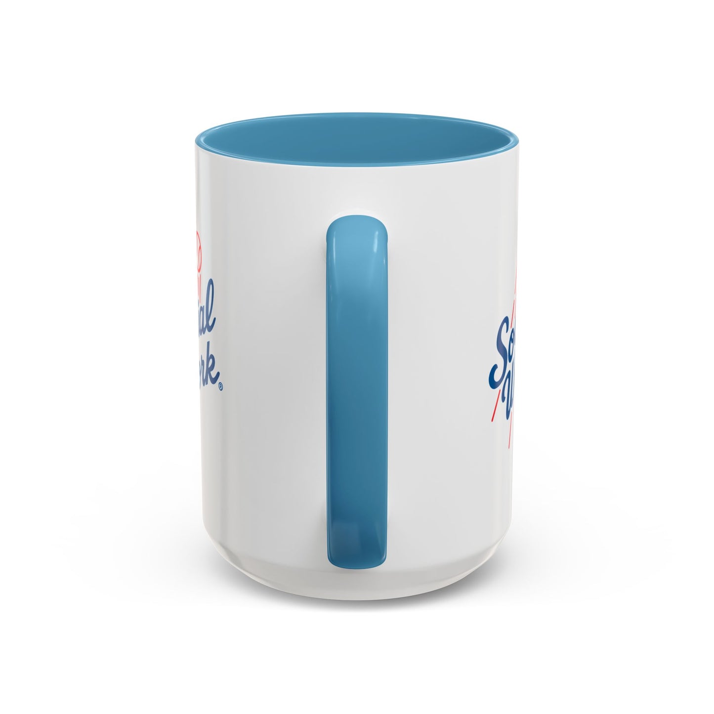 Social Work Baseball Coffee Mug — Retro Script Accent 15oz