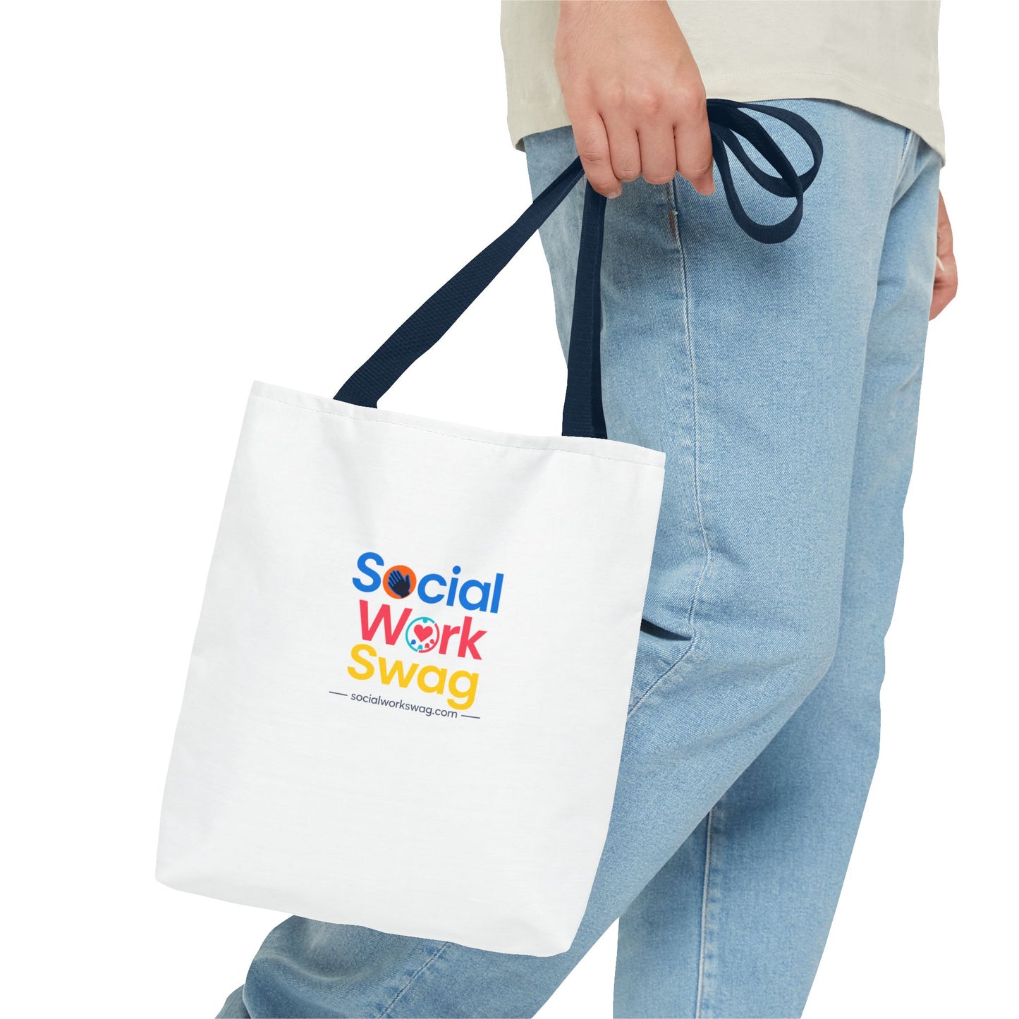Social Work Swag Tote Bag — Colorful Social Worker Gift Tote