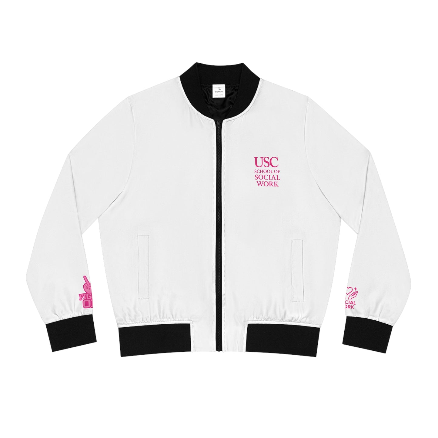 USC Women's Bomber Jacket - Stylish & Comfortable Social Work Gear