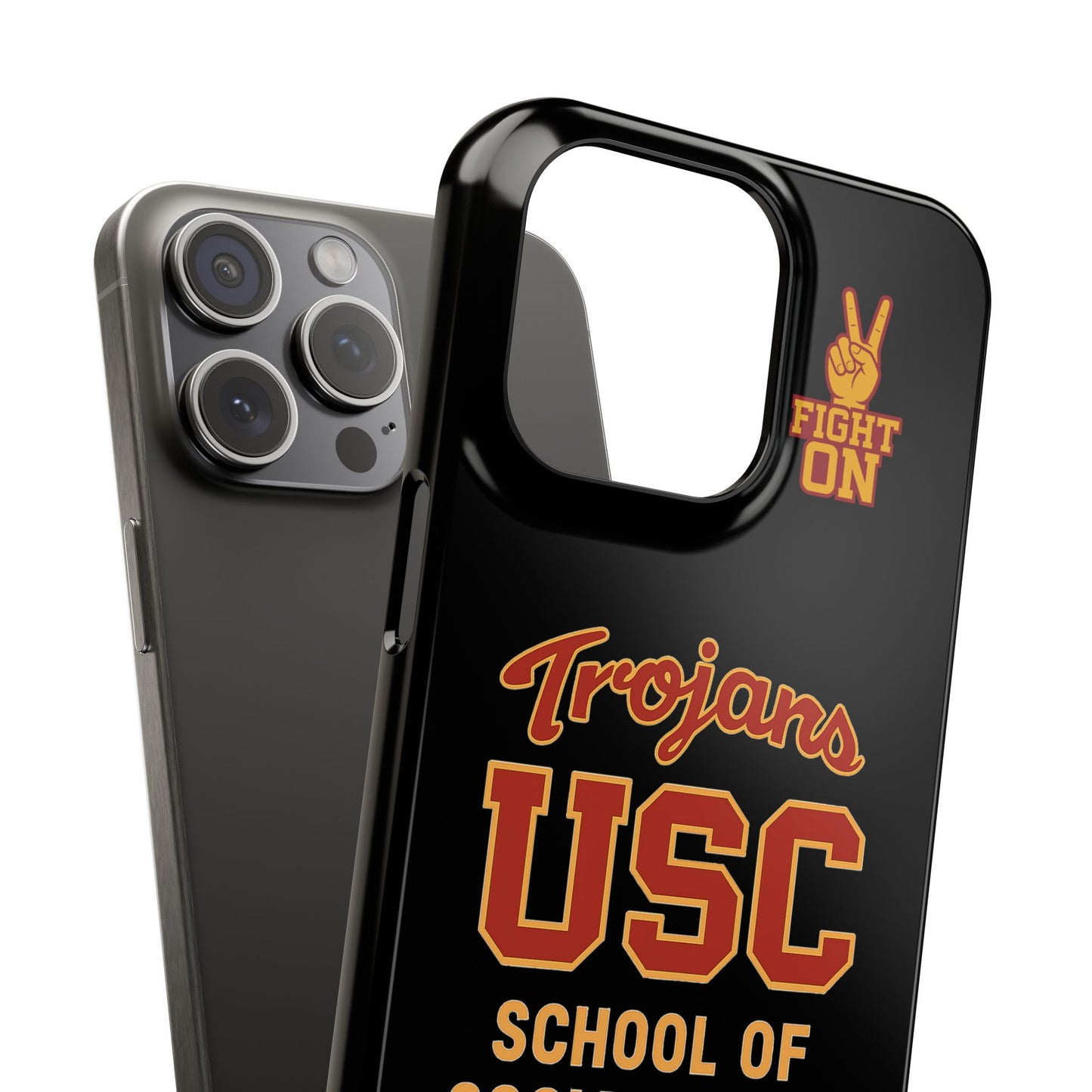 USC Trojans Slim I-Phone Case - School of Social Work (Black)