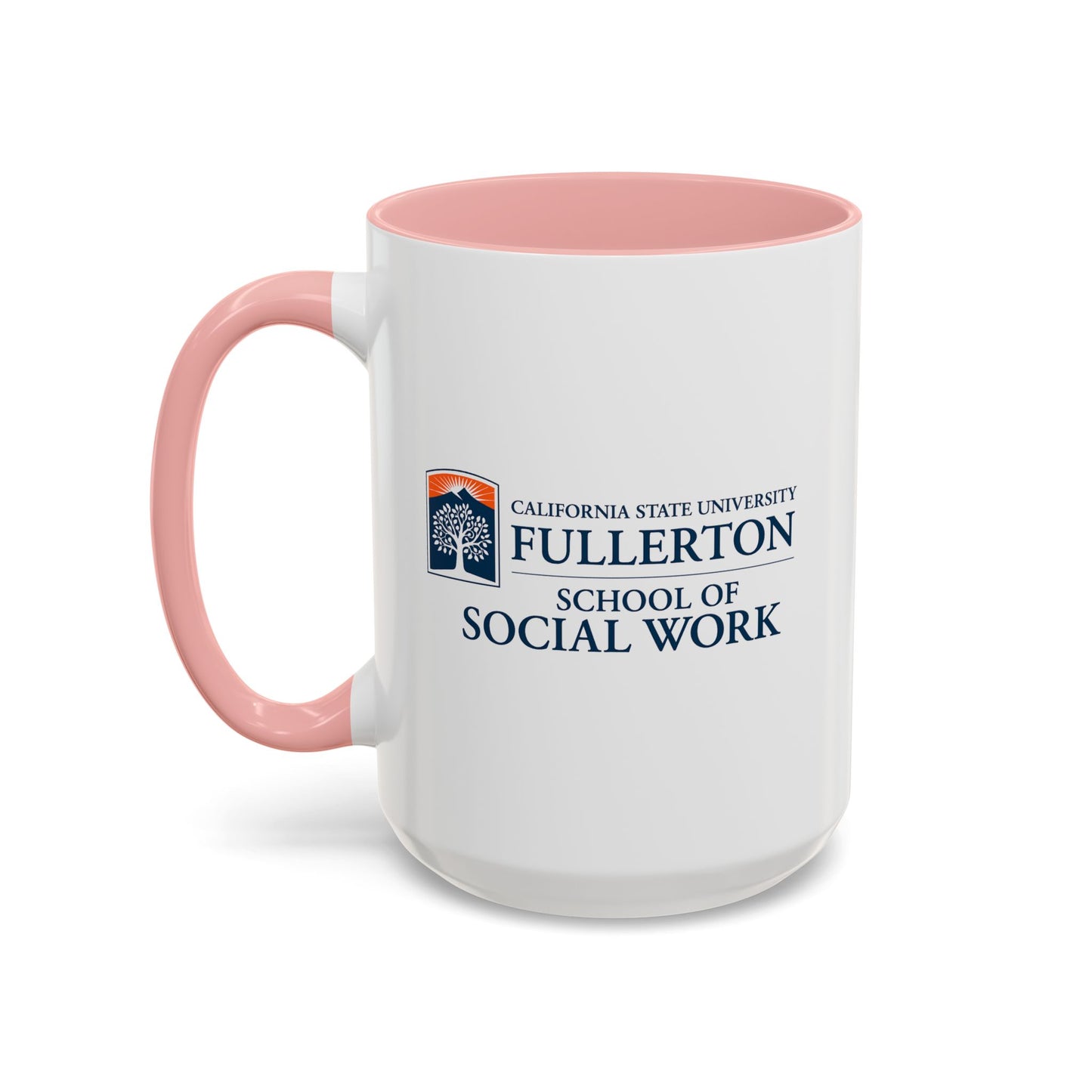 Fullerton School of Social Work Customized Accent Coffee Mug - 15oz