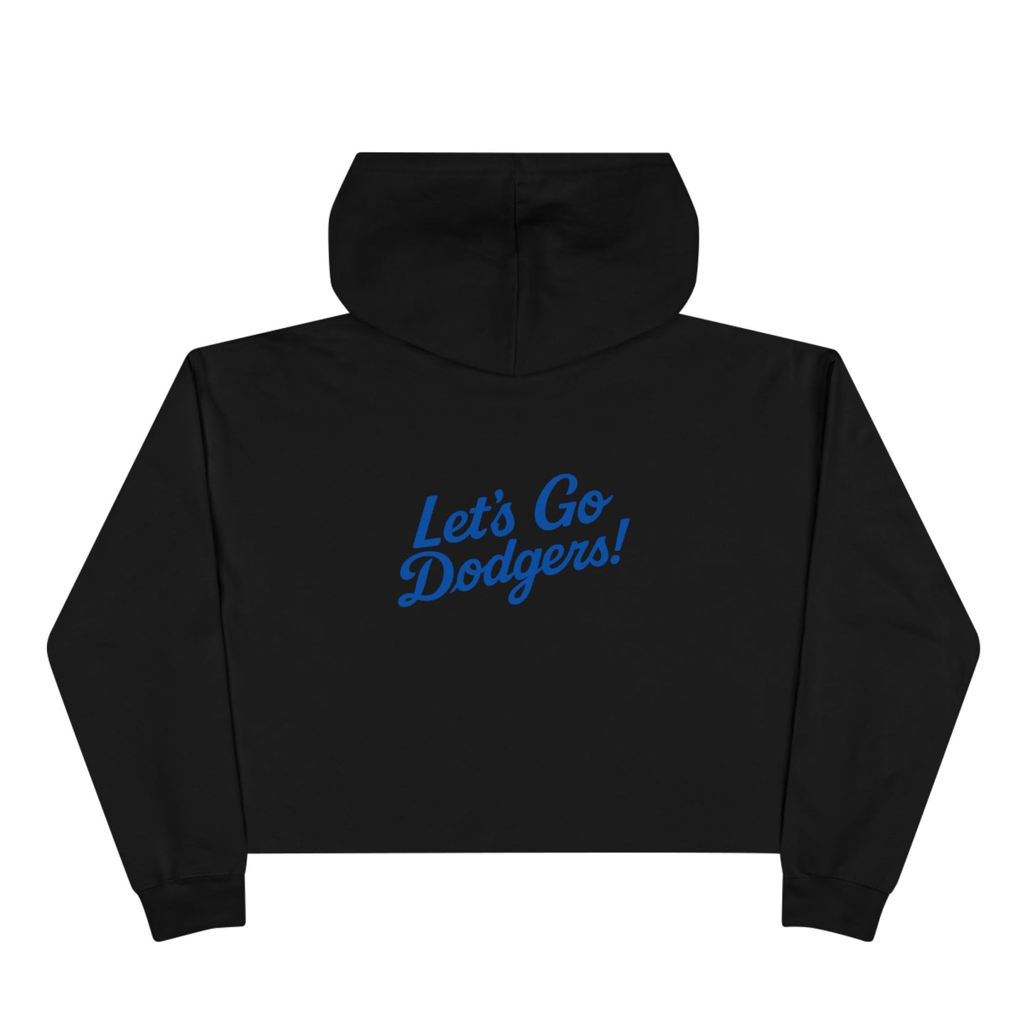 USC Social Work & Dodgers Crop Hoodie - Cheerful College Style