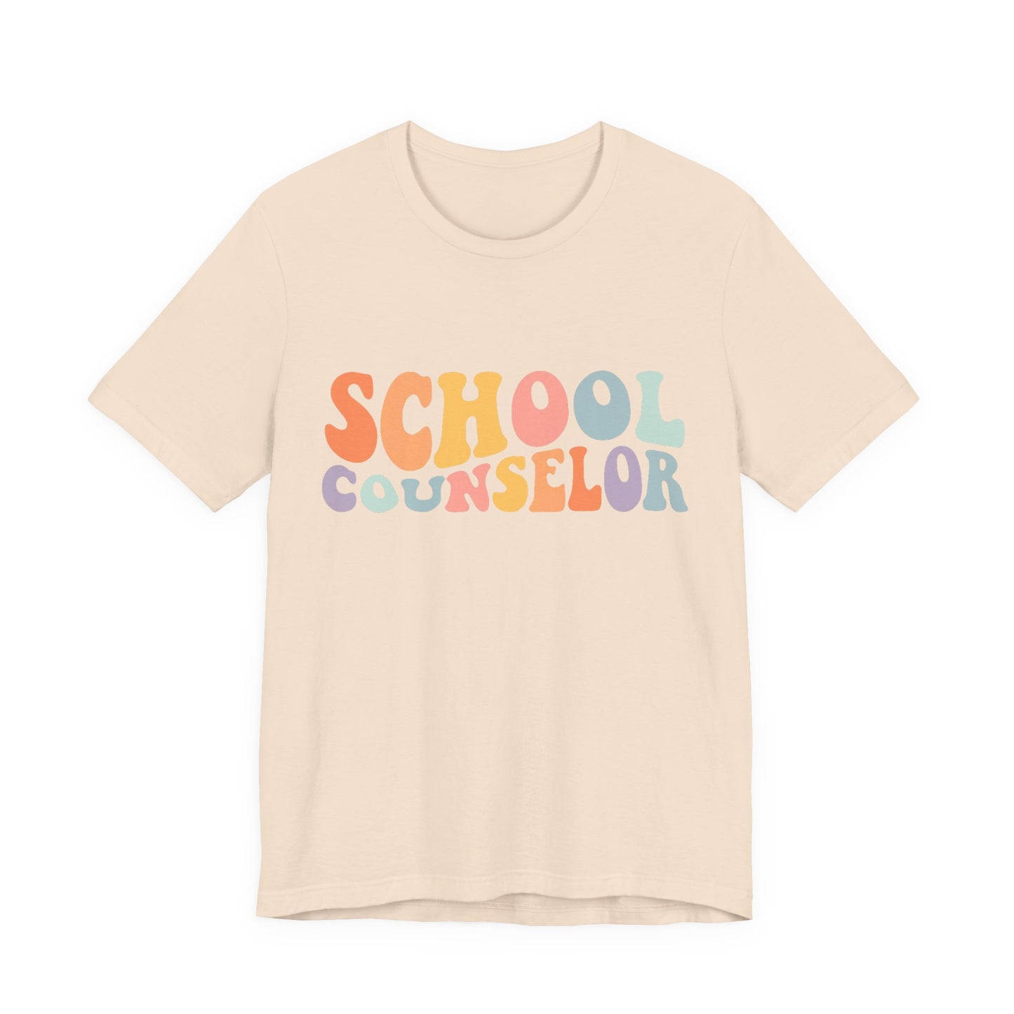Unisex School Counselor Retro Shirt — Colorful Counseling Appreciation Tee