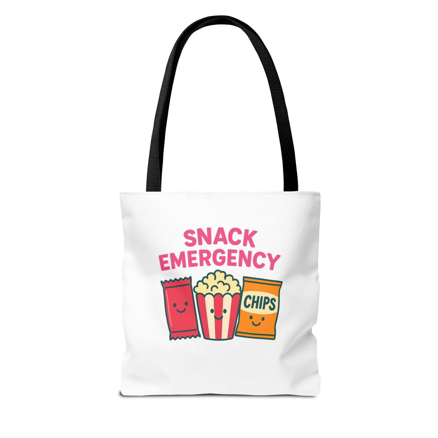 Snack Emergency Tote Bag — "This Is My Emergency Snack Bag" Cute Grocery/Everyday Carry (Social Work/Mental Health)