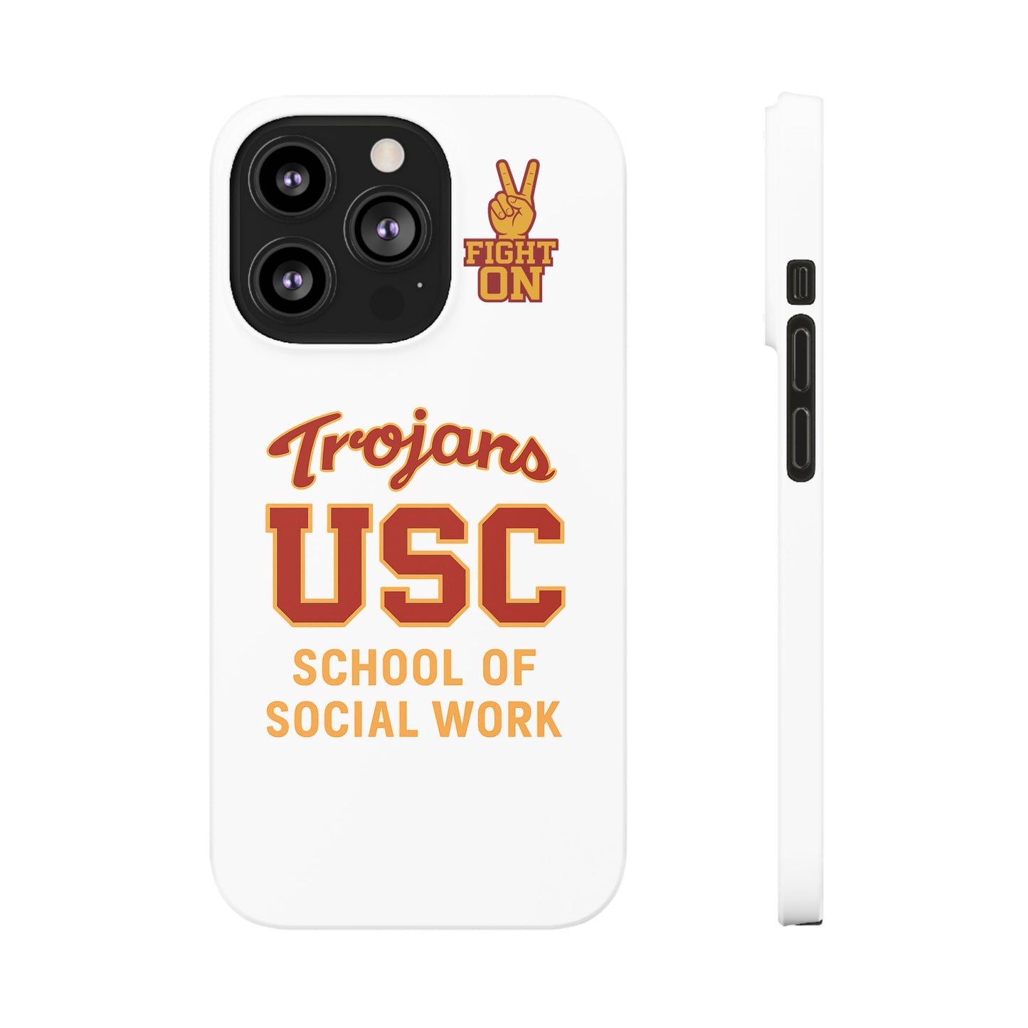 USC Trojans Slim I-Phone Case - School of Social Work (White)