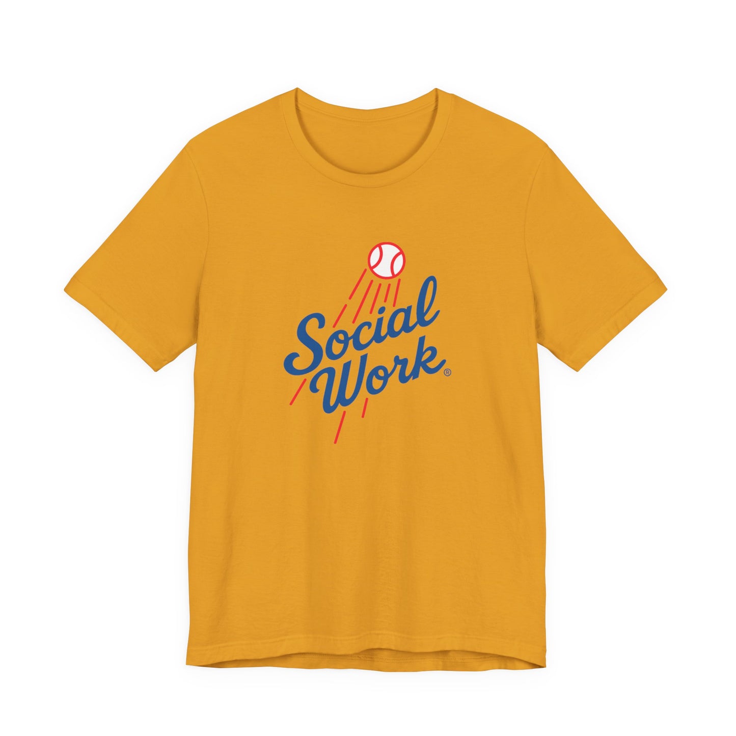 Social Work Vintage Baseball Tee – “Social Work” Script Graphic T‑Shirt