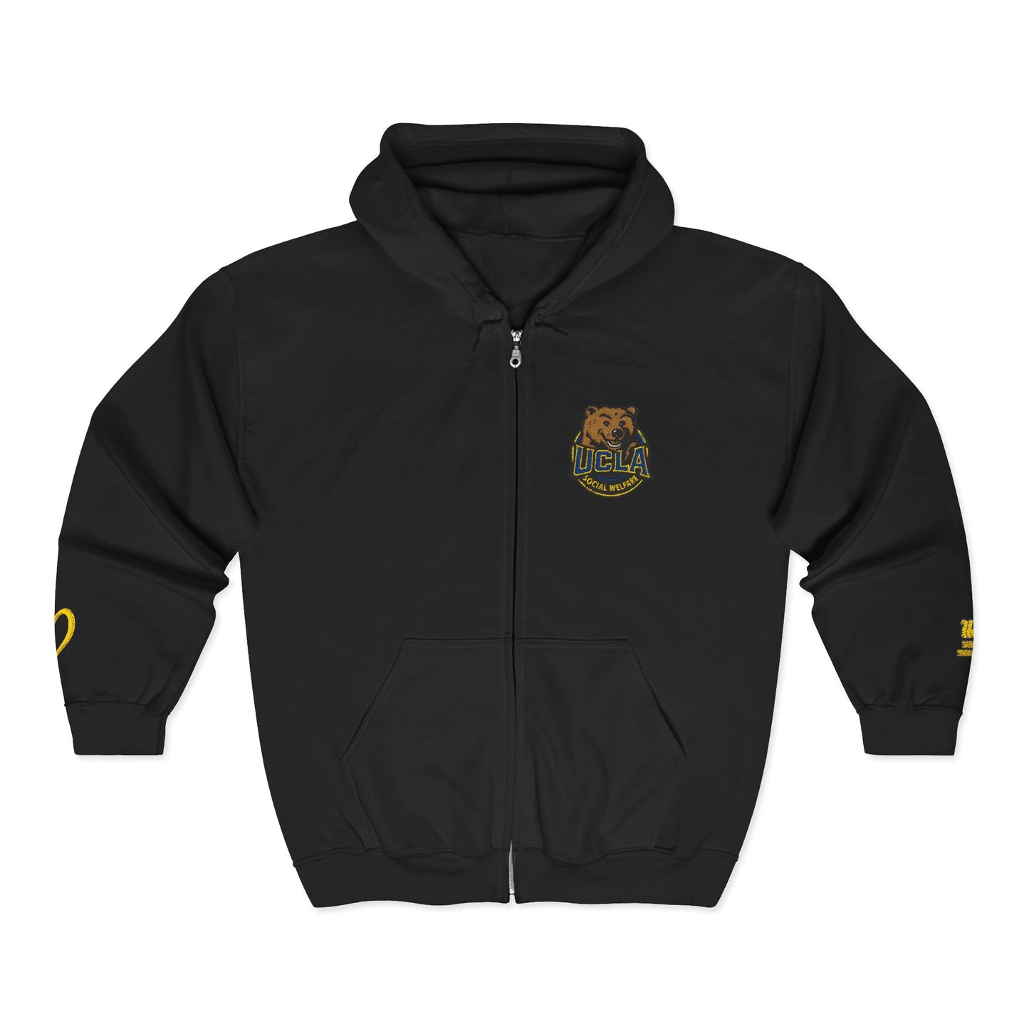 UCLA School of Social Welfare -Unisex Heavy Blend™ Full Zip Hooded Sweatshirt - Ultimate Comfort for Fans