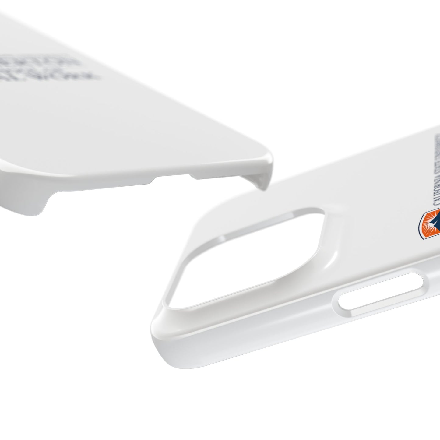 Cal State Fullerton University - Slim I-Phone Case - School of Social Work (White)