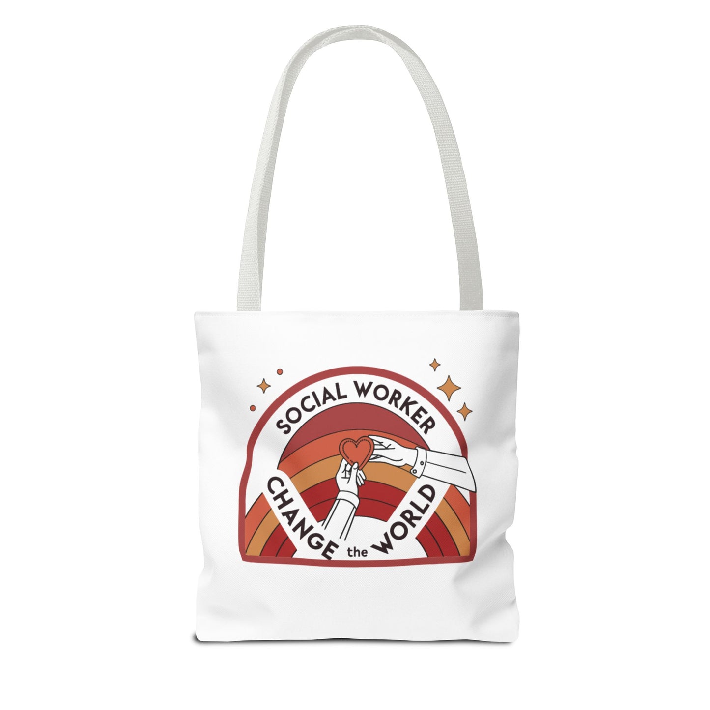Social Worker Tote Bag — "Social Workers Are Everyday Heroes" / "Social Worker Change the World" Reusable Gift