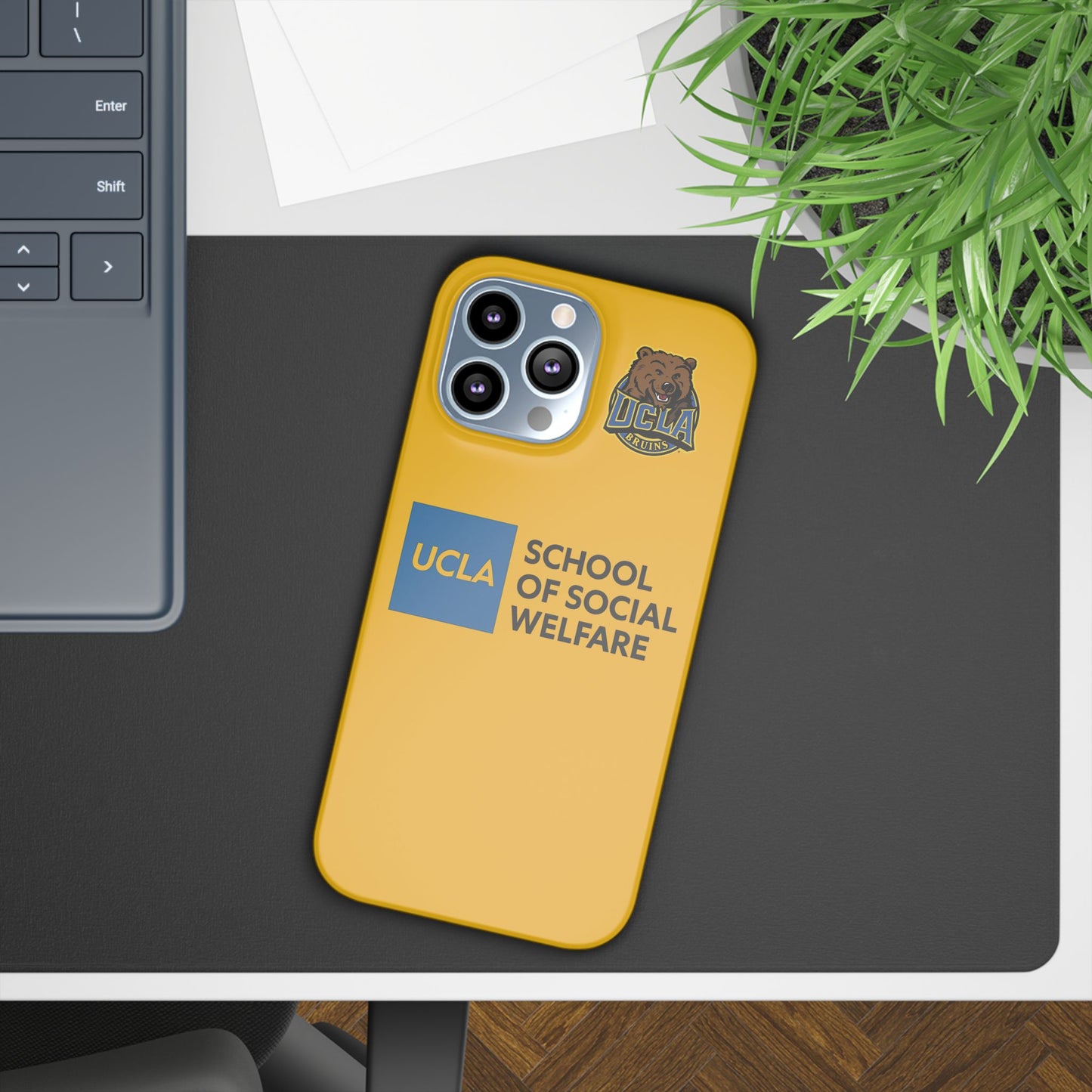 UCLA Slim I-Phone Case - School of Social Welfare (Yellow)