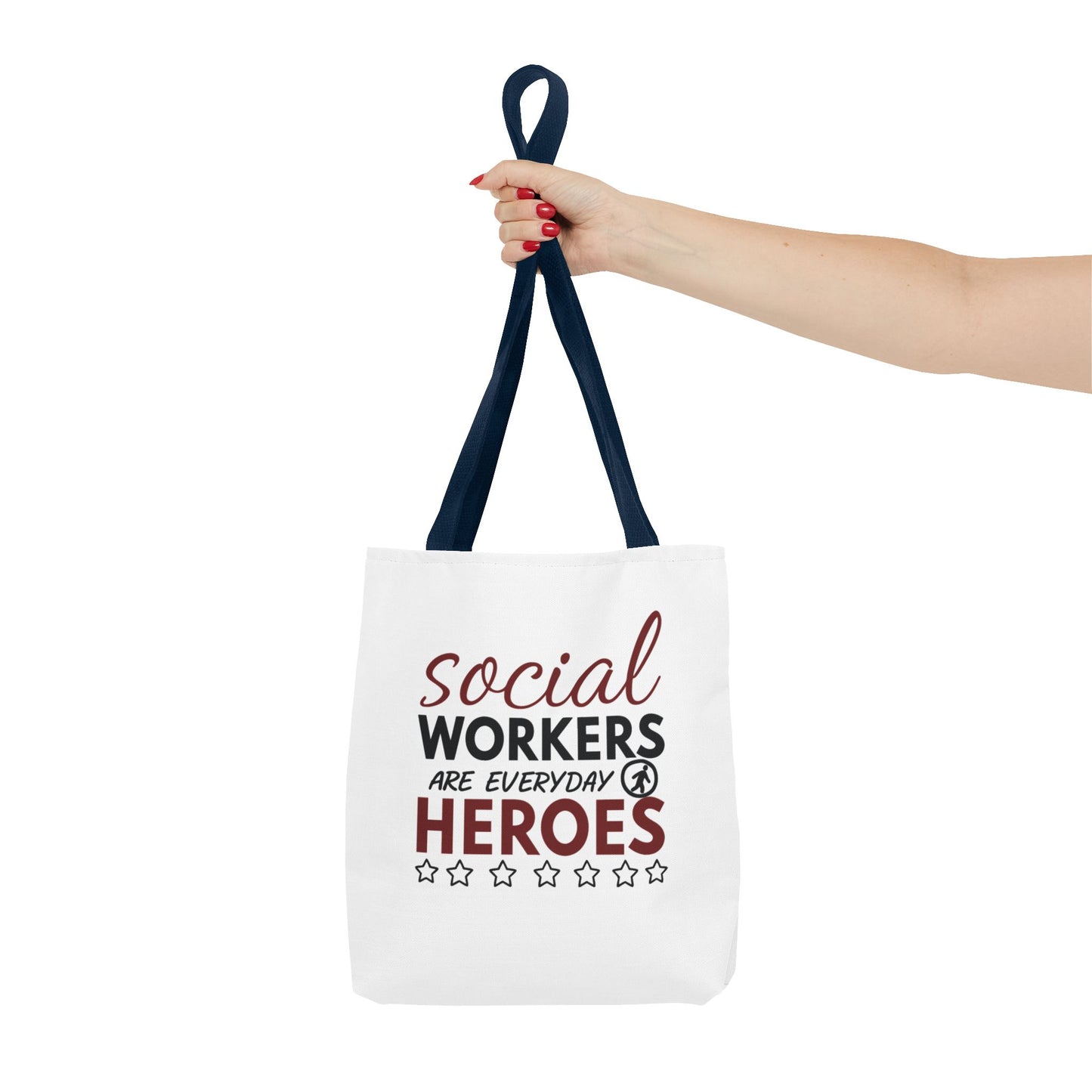 Social Worker Tote Bag — "Social Workers Are Everyday Heroes" / "Social Worker Change the World" Reusable Gift