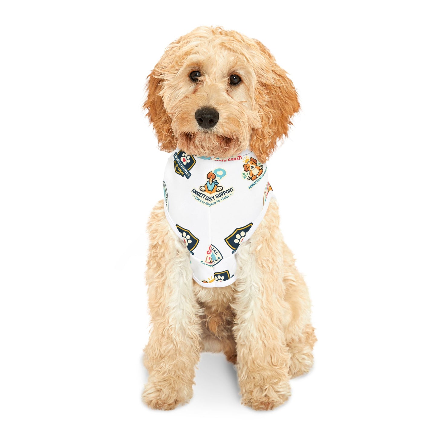 Pet Hoodie — Cute Support Badge Pattern Dog Hoodie