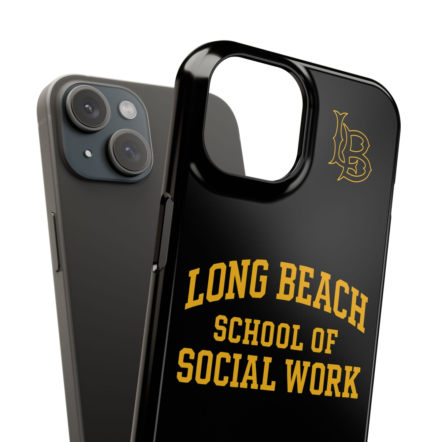 Long Beach State University - Slim I-Phone Case - School of Social Work (Black)