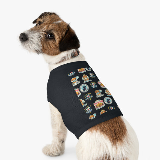 Therapy Dog Patch Pet Tank — Comfort & Support Patterned Dog Shirt