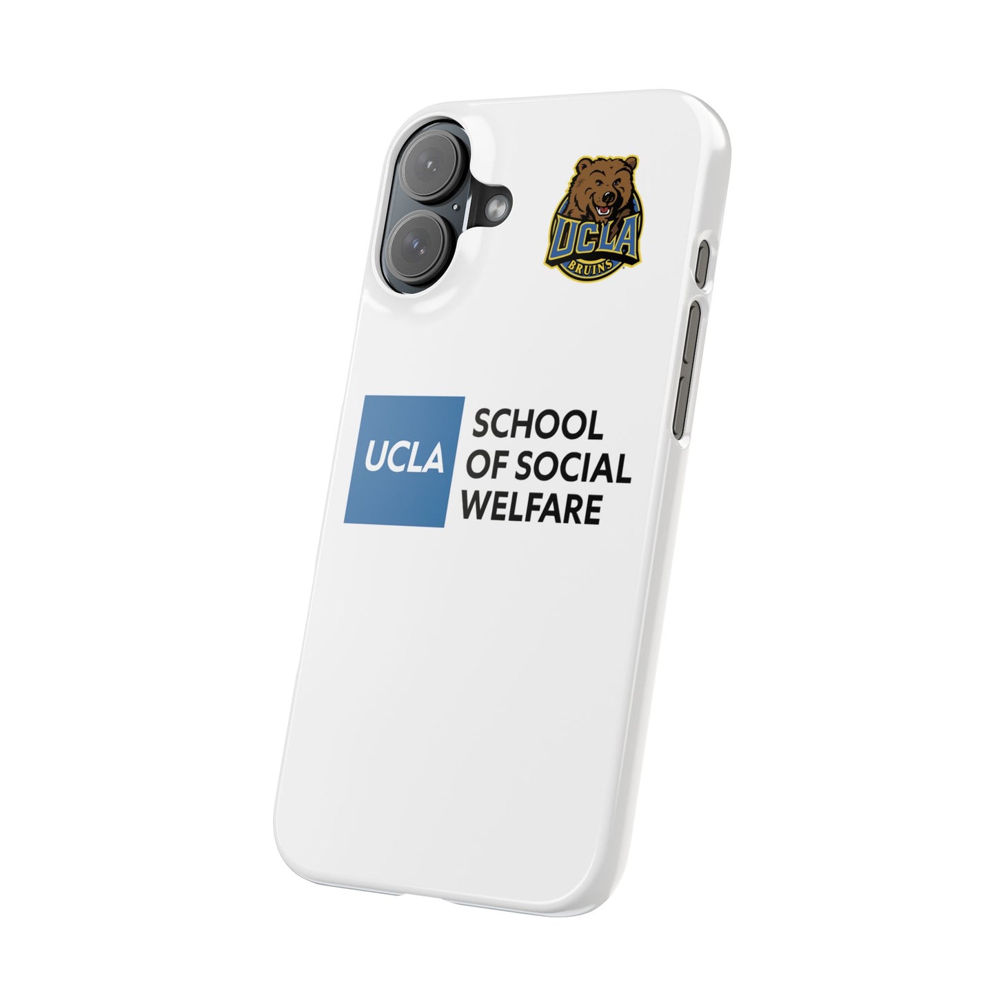 UCLA Slim I-Phone Case - School of Social Welfare (White)