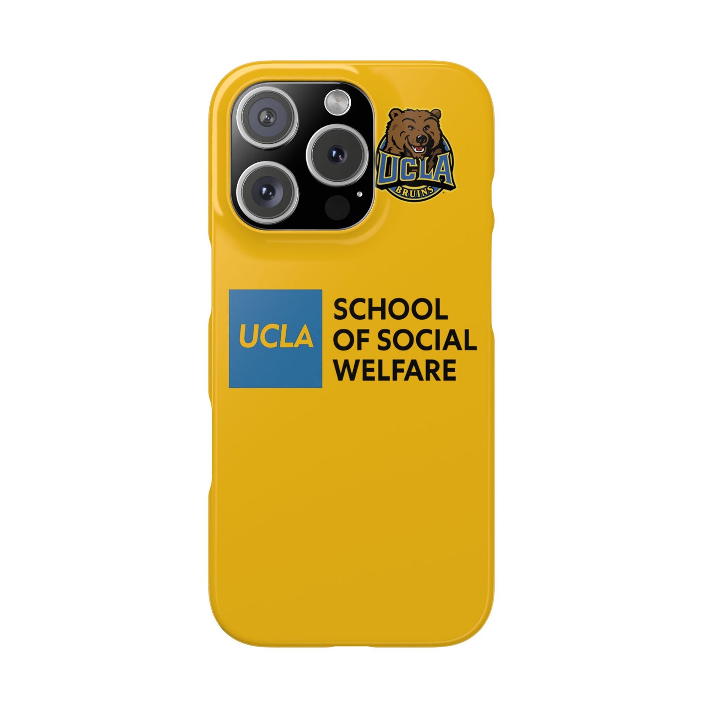 UCLA Slim I-Phone Case - School of Social Welfare (Yellow)