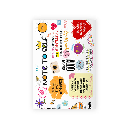 Inspirational Notes Gift Wrap Roll — Positive Quote Wrapping Paper for Christmas, Birthdays & Celebrations