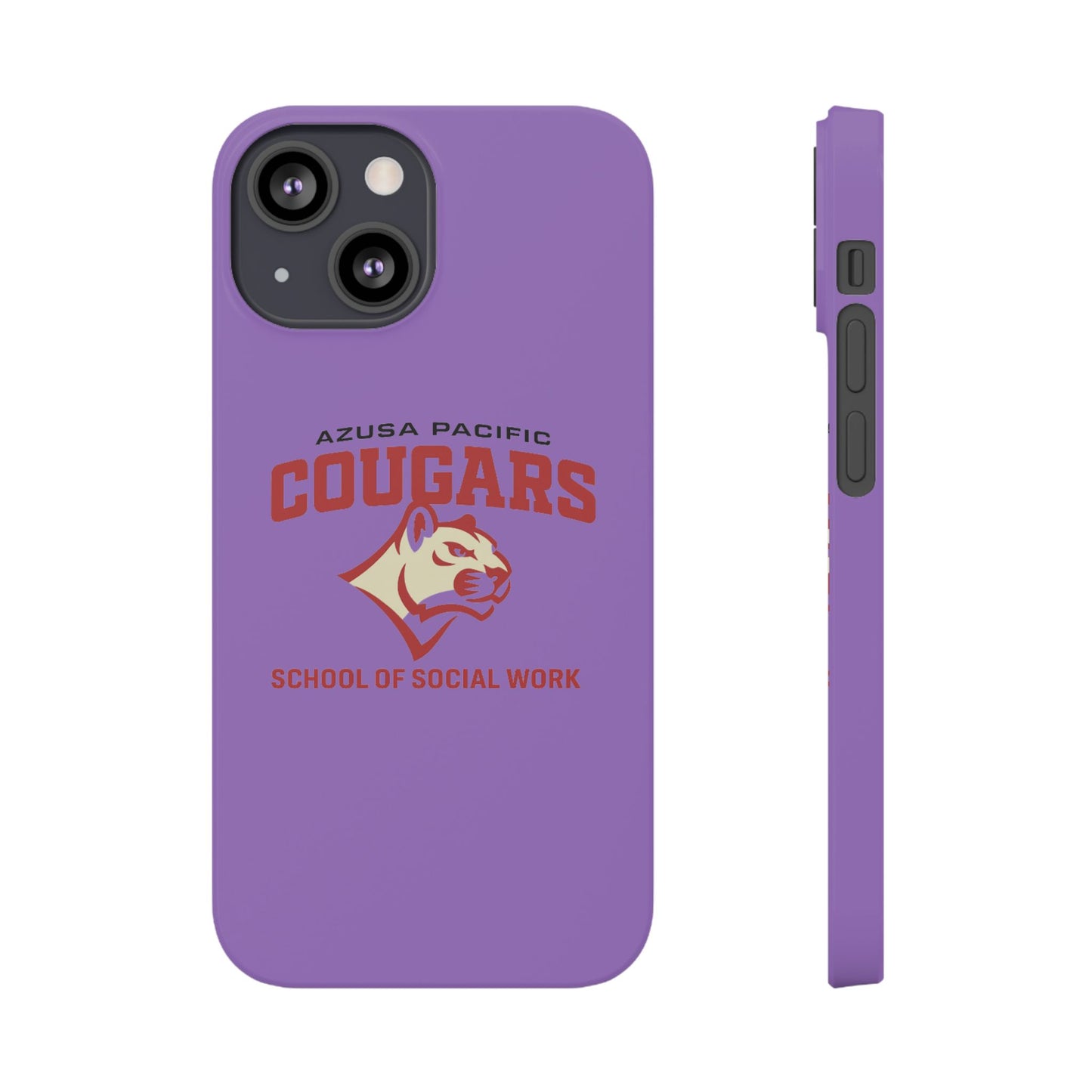Azuza Pacific University - Slim I-Phone Case - School of Social Work (Light Purple)