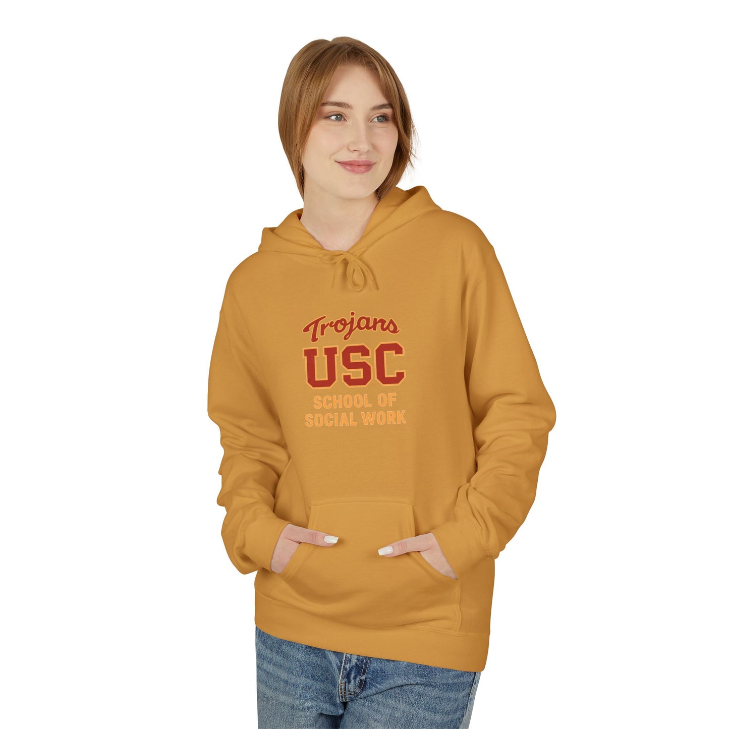 USC School of Social Work Unisex Softstyle Hoodie - Comfortable College Gear