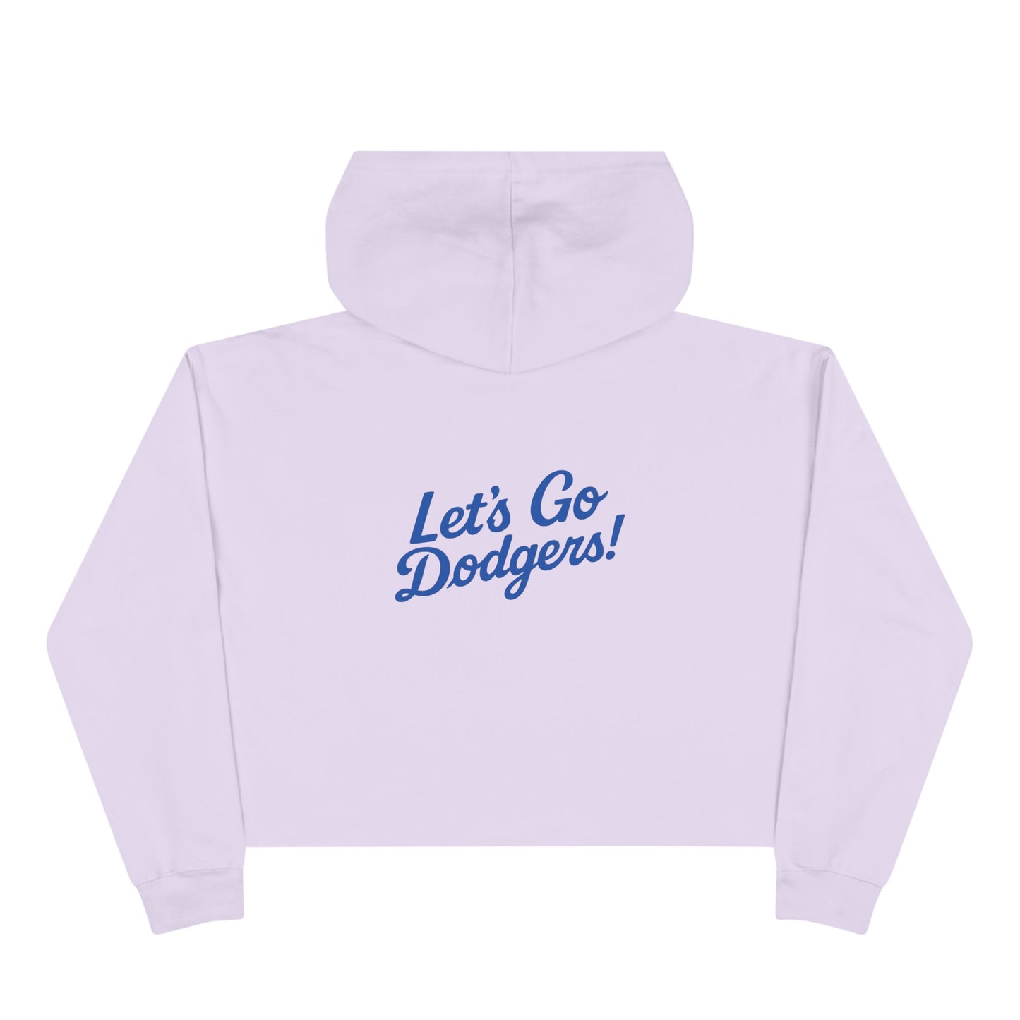 USC Social Work & Dodgers Crop Hoodie - Cheerful College Style