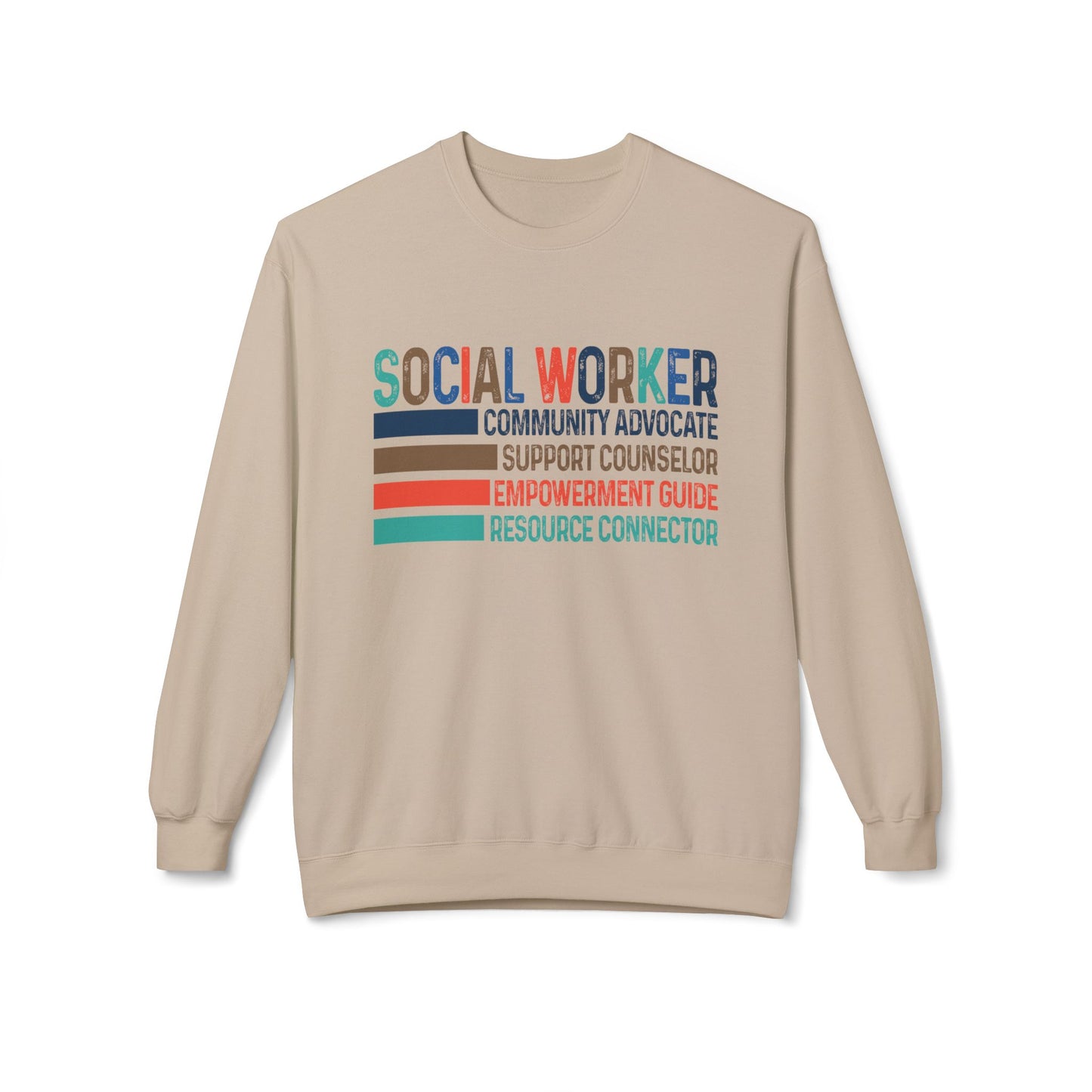 Social Worker Crewneck Sweatshirt — Retro & Fun Design