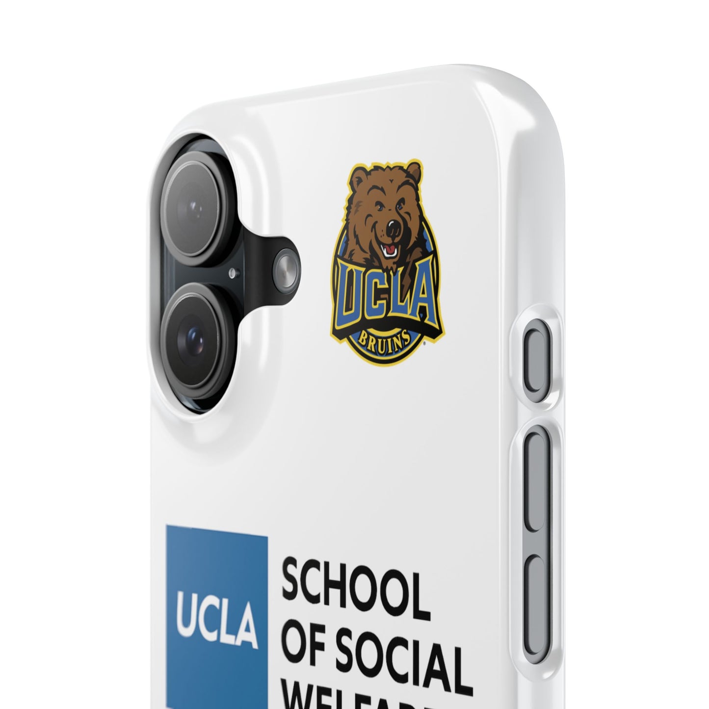 UCLA Slim I-Phone Case - School of Social Welfare (White)