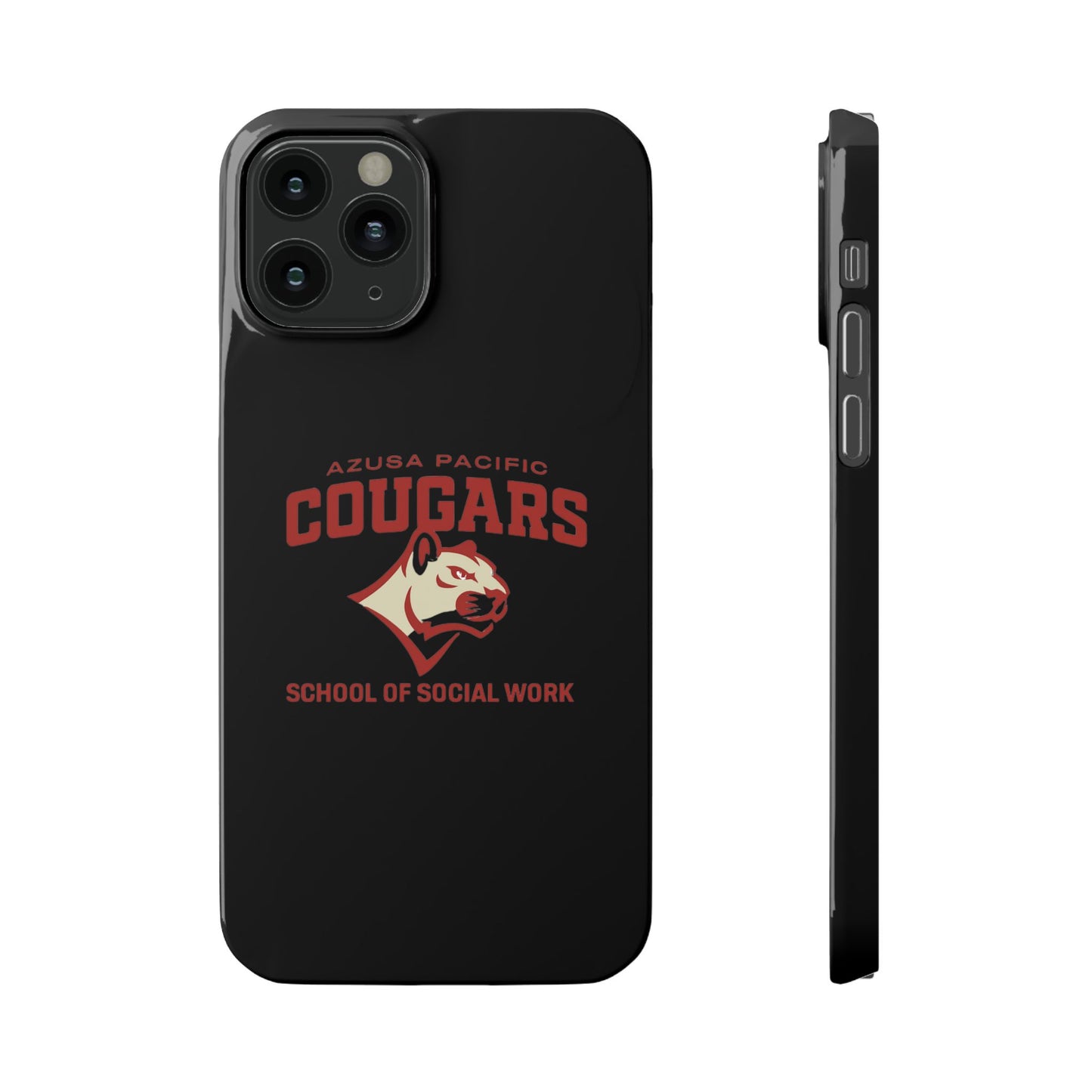 Azuza Pacific University - Slim I-Phone Case - School of Social Work (Black)