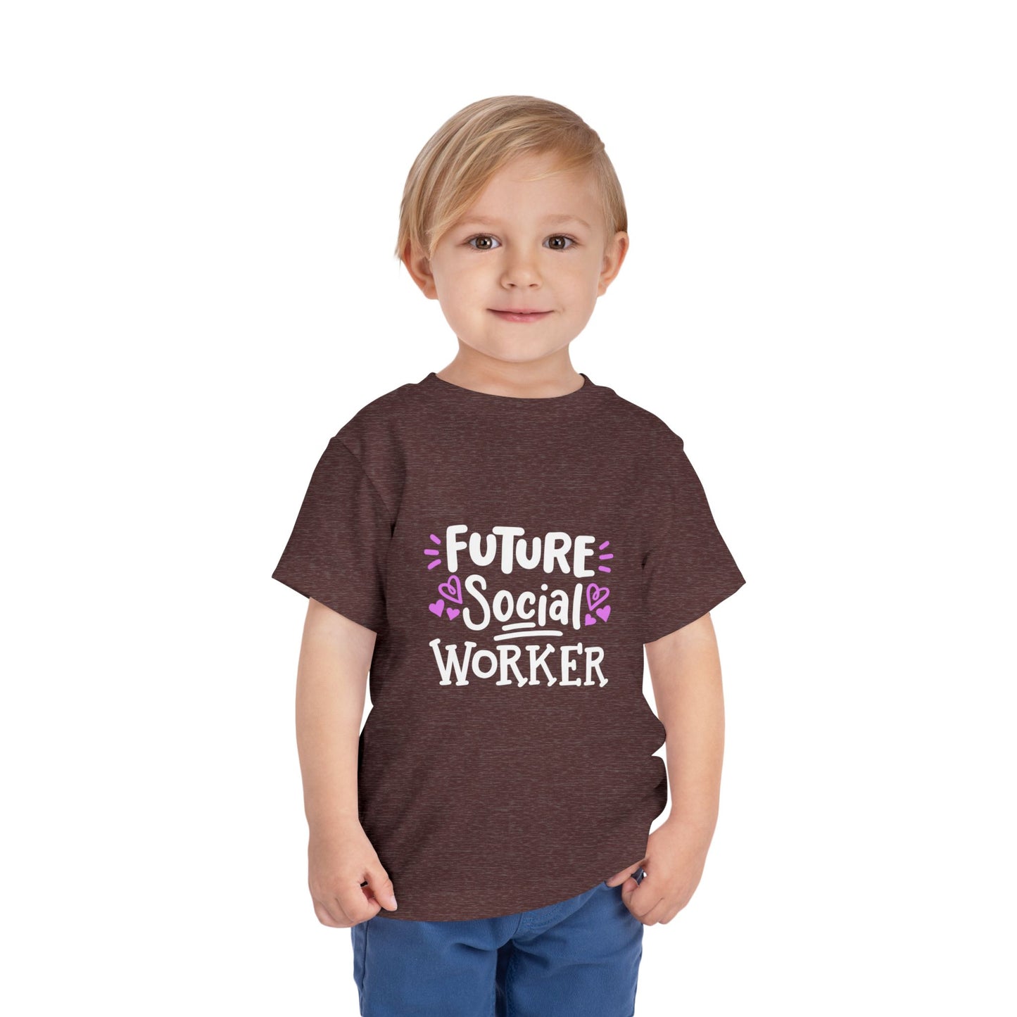 Toddler Tee — “Future Social Worker” Short Sleeve Shirt