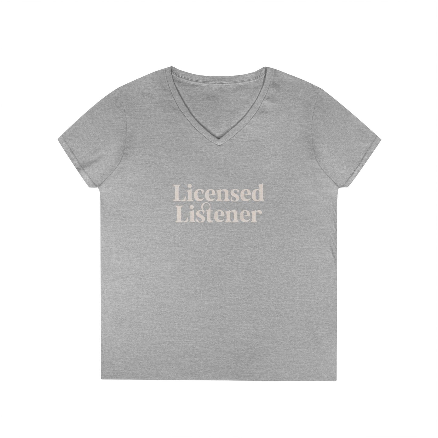 Women's Licensed Listener V-Neck T-Shirt - School Social Worker