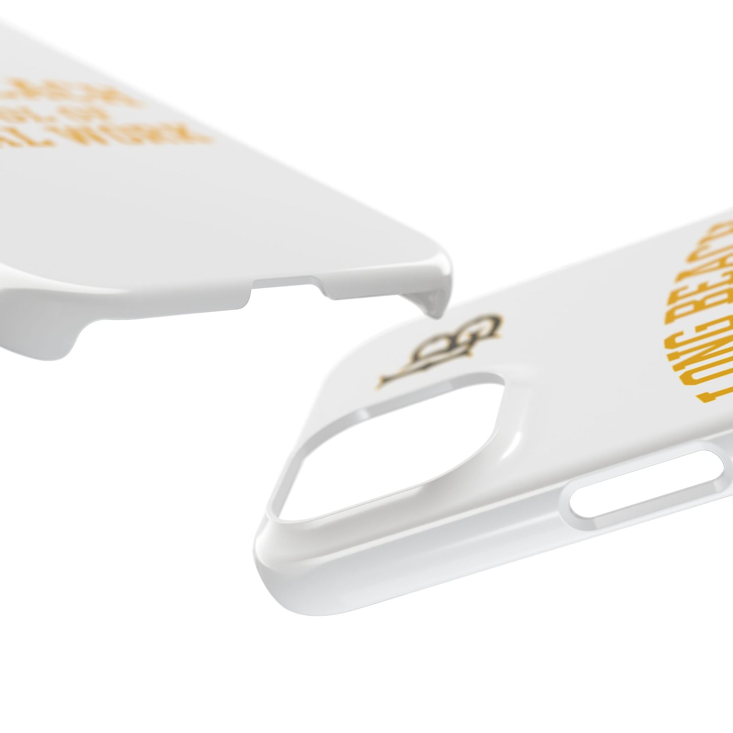 Long Beach State University - Slim I-Phone Case - School of Social Work (White