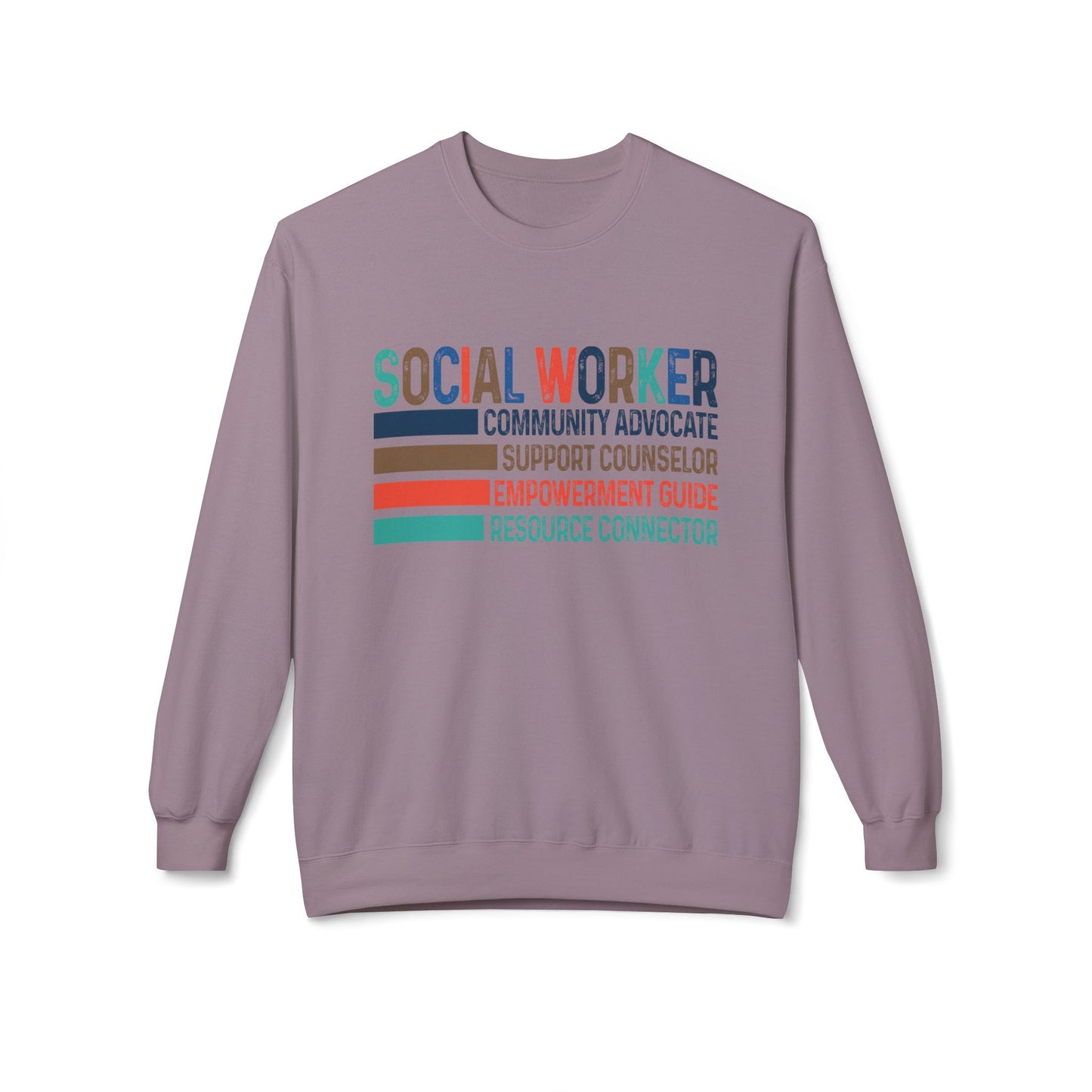 Social Worker Crewneck Sweatshirt — Retro & Fun Design