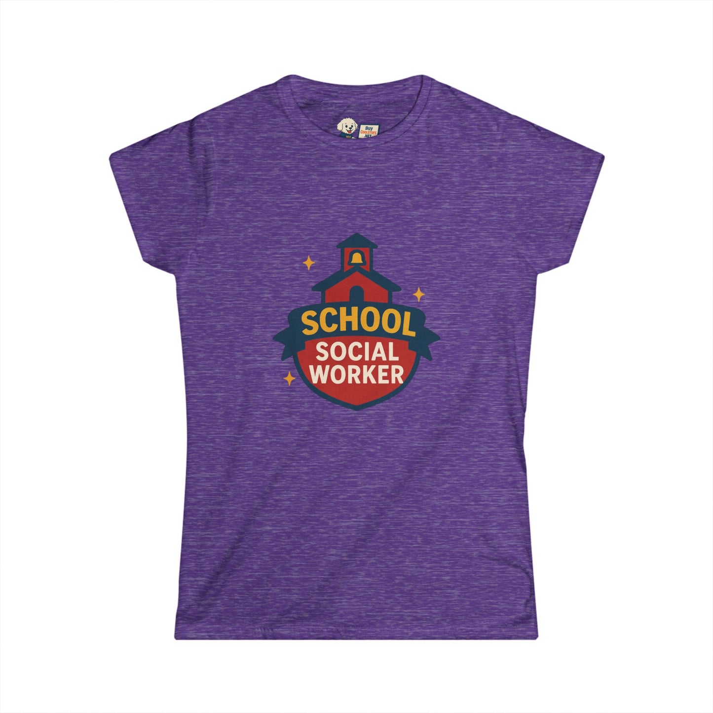 School Social Worker Women's Softstyle Tee - Empowerment Shirt for Education