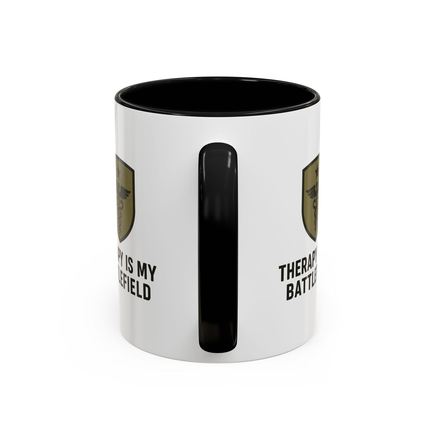 Military Social Work -Empowering Coffee Mug - "Therapy is My Battlefield" - Perfect Gift for Advocates and Supporters