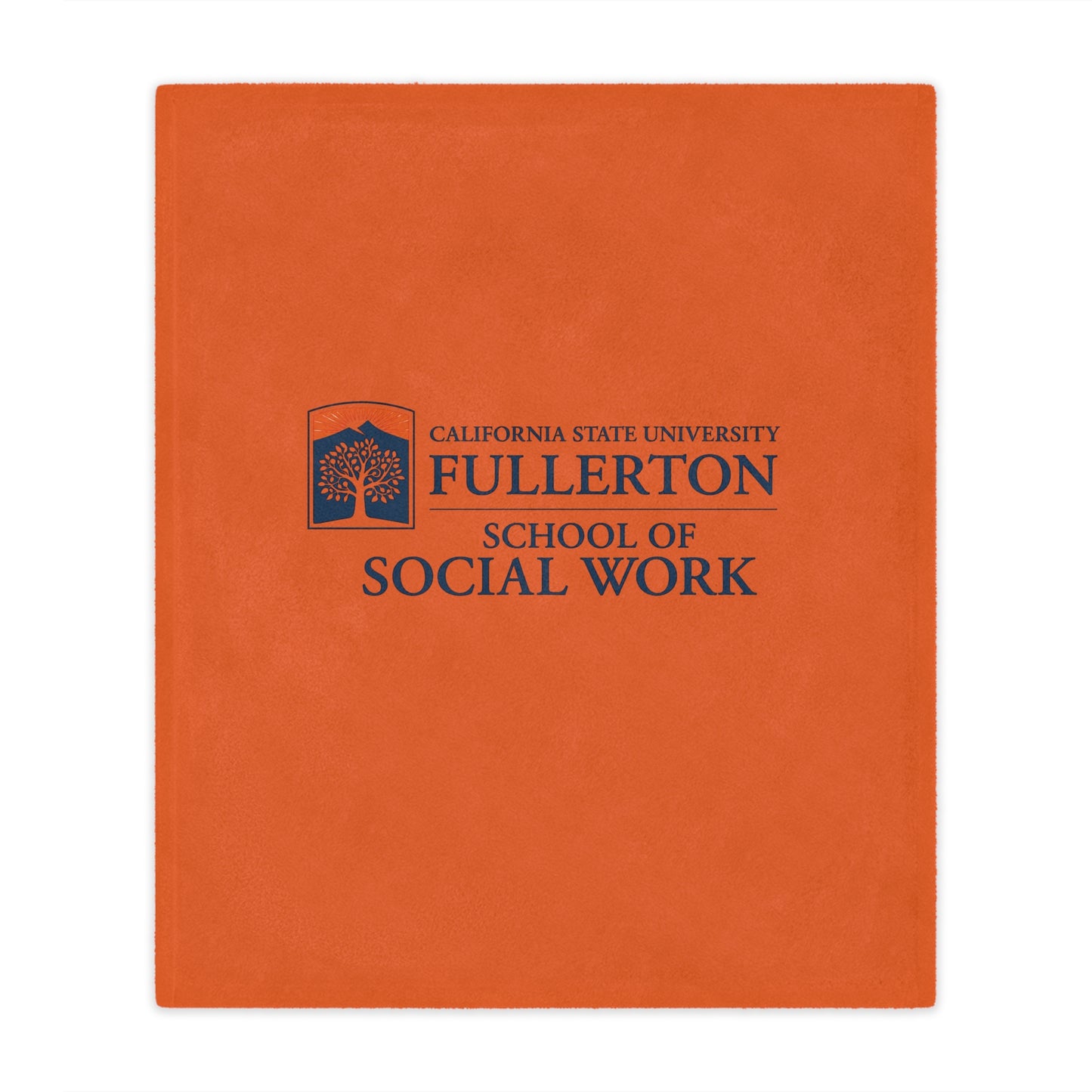 CSU Fullerton - School of Social Work Mini Blanket - Great for your office chair or your couch at home!