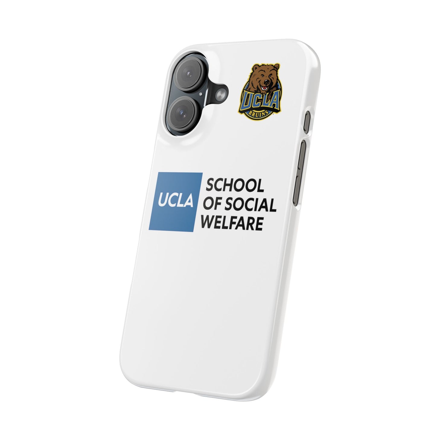 UCLA Slim I-Phone Case - School of Social Welfare (White)