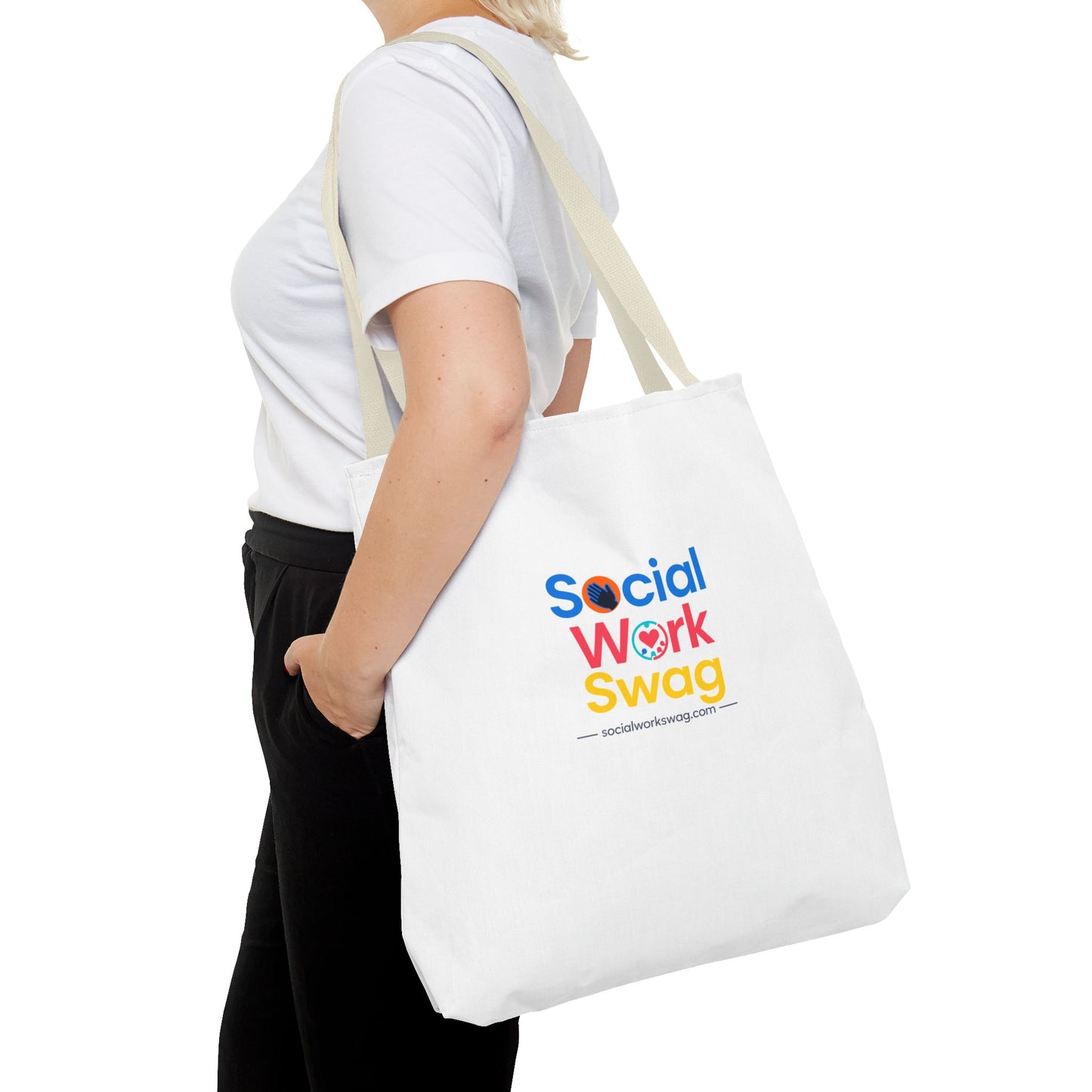 Social Work Swag Tote Bag — Colorful Social Worker Gift Tote