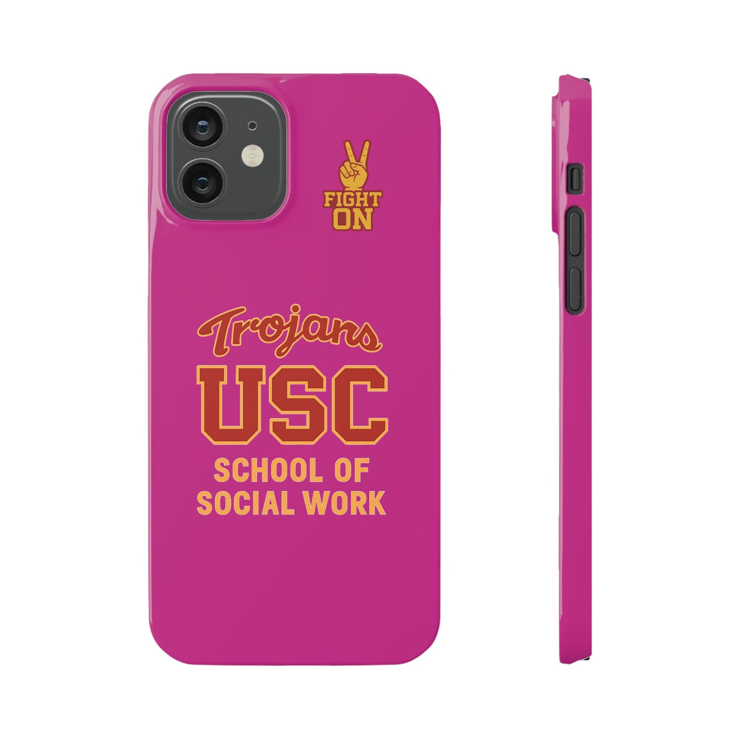 USC Trojans Slim I-Phone Case - School of Social Work (Pink)