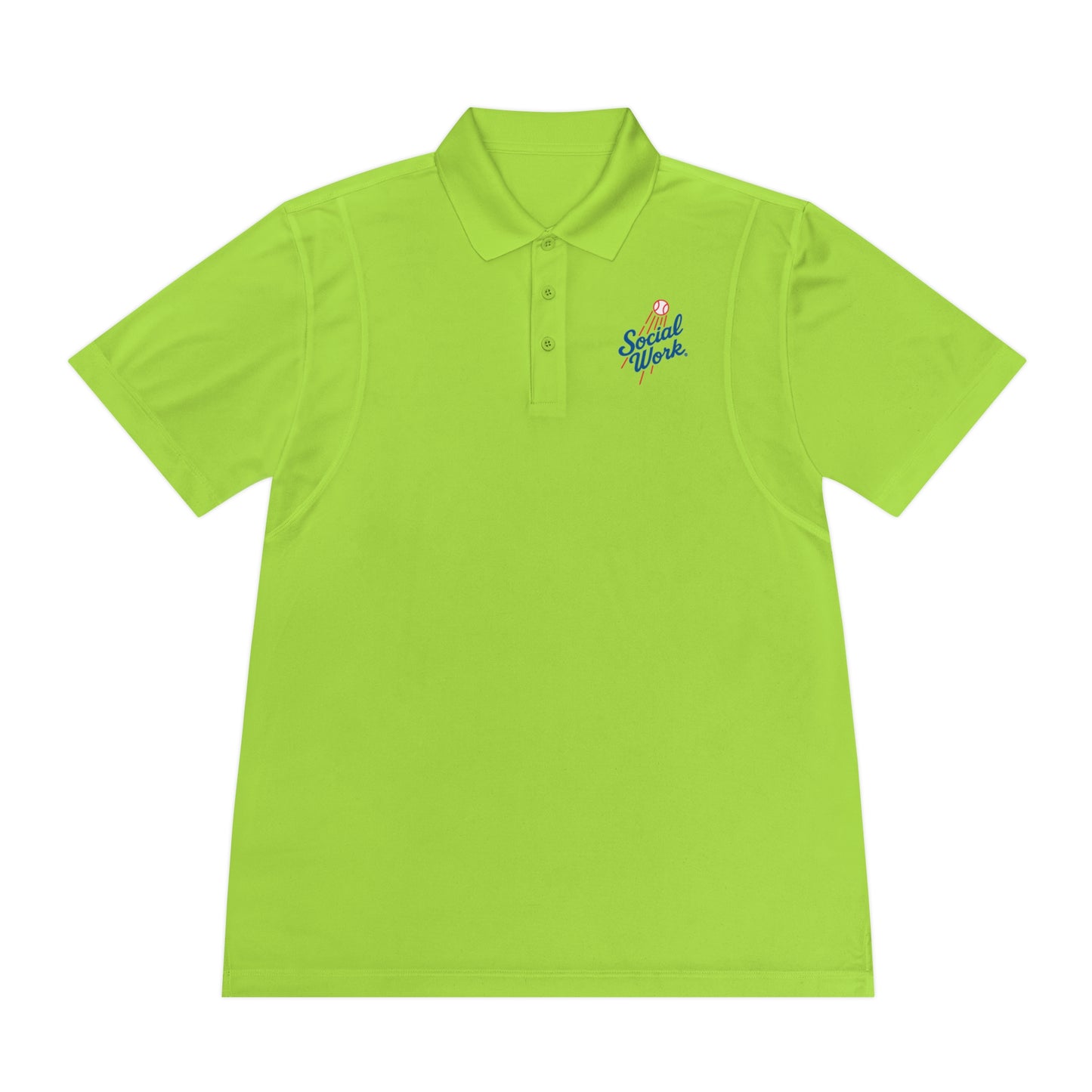 Sport Polo Shirt — Small "Special Week" Retro Script Chest Logo - Men's